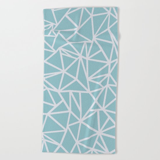Ab Outline Salt Water Beach Towel