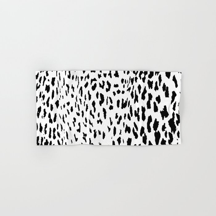 Cheetah Ii Black White Animal Print Hand Bath Towel By Cheetah Ii Black White Animal Print Hand Bath Towel