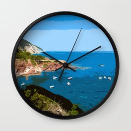 Window to the Mediterranean Sea - Majorca Island Wall Clock