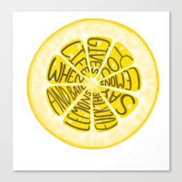 Say F&%! the Lemons Canvas Print