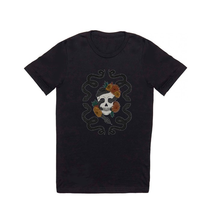 Skulls and Snakes - Black T Shirt