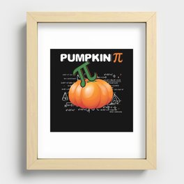 Pie Pumpkin Pi Funny Math Meme Math Nerd Pi Day Recessed Framed Print