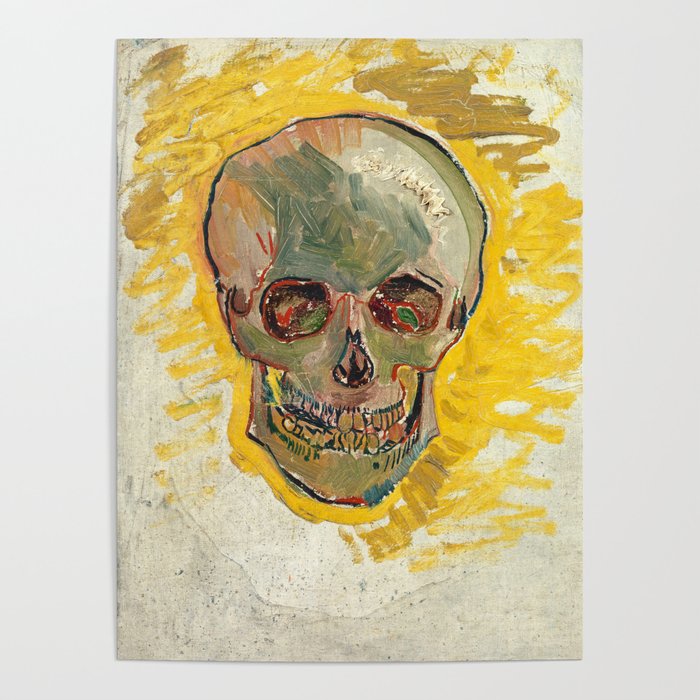 Vincent Van Gogh Skull Poster