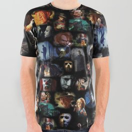 Classic Slasher Villain's All Over Graphic Tee