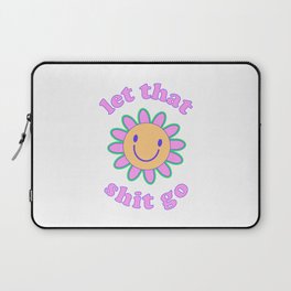 Hippie Flower Smile Laptop Sleeve