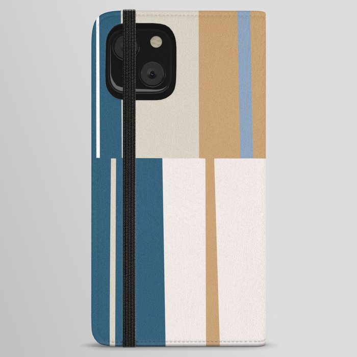 Mosaic Blue 9 | Geometric Abstract iPhone Wallet Case