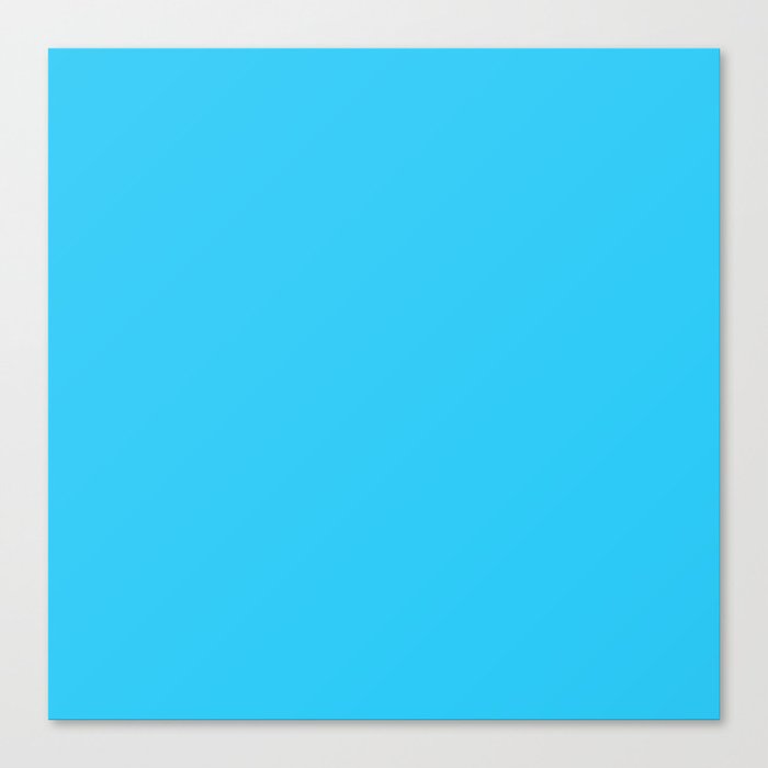 Simply aqua teal color - Mix and Match with Simplicity of Life Canvas Print
