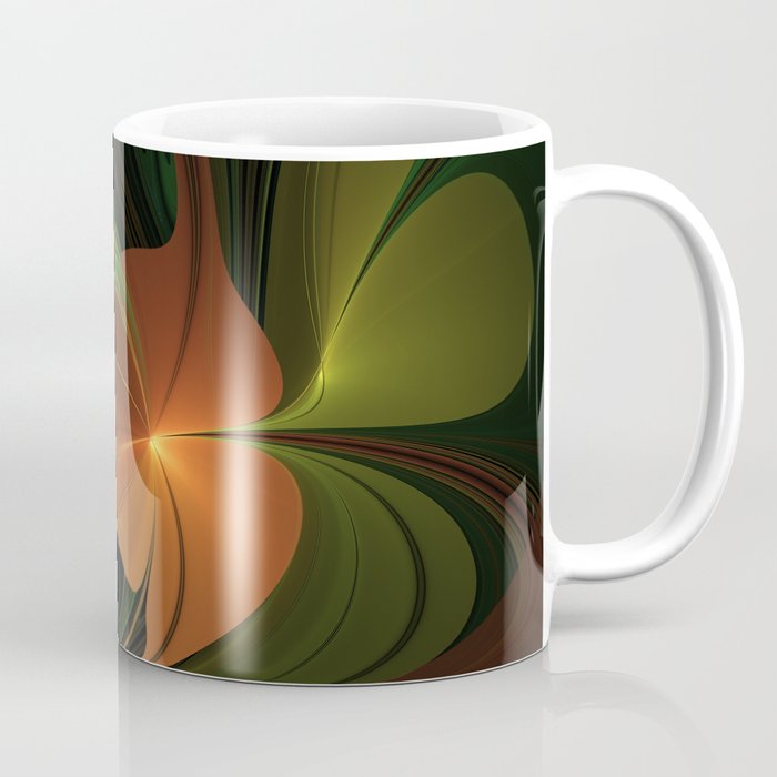 Fantasy Plant, Abstract Fractal Art Coffee Mug