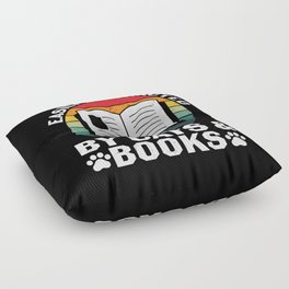 Easily Distracted By Cats & Books Floor Pillow