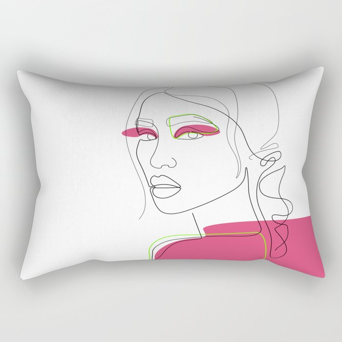 In The Pink Rectangular Pillow
