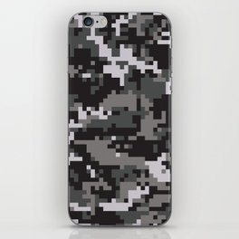 Black Digital Military Camouflage iPhone Skin