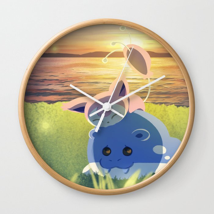 Skitty and Spheal Wall Clock