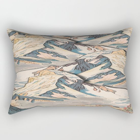 The Great, Great Night Mountain No. 8 Rectangular Pillow