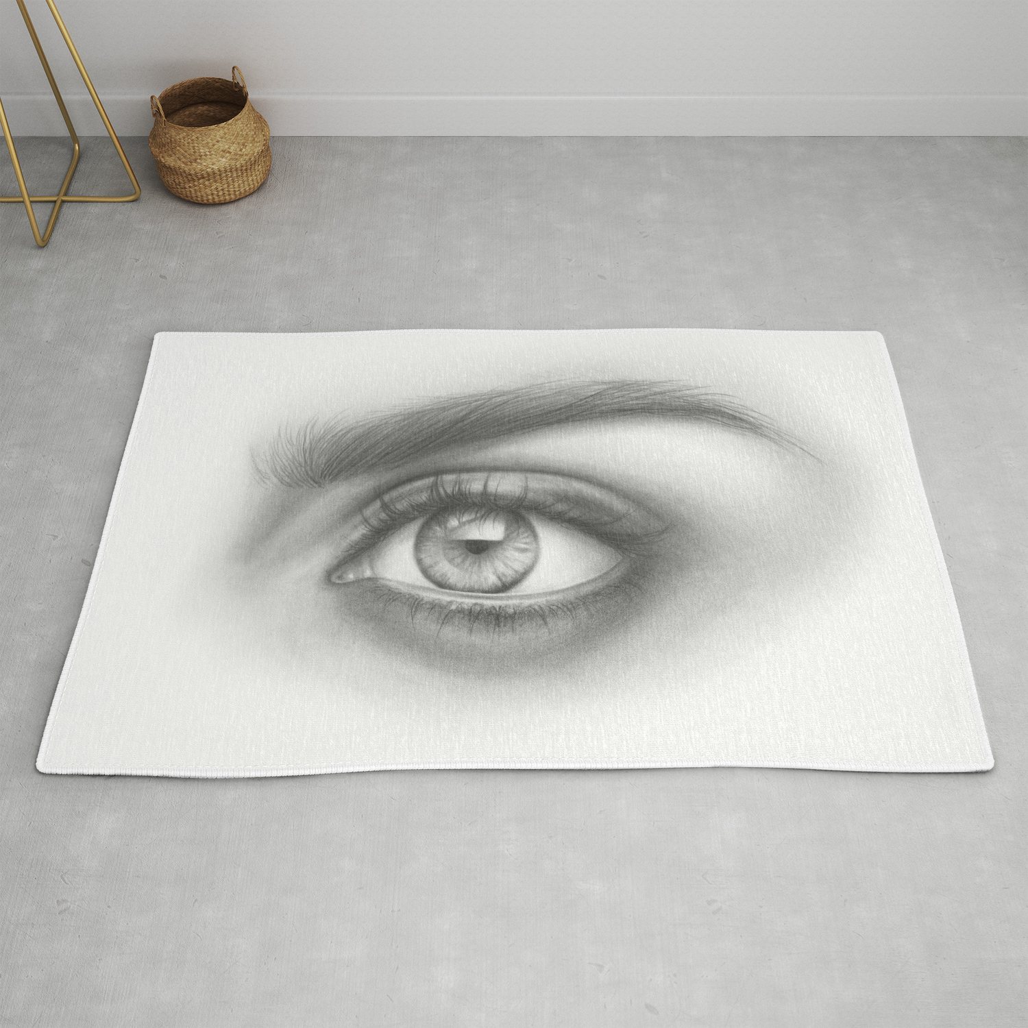 Eye Art Sexy Girl Beauty Model Woman Face Graphite