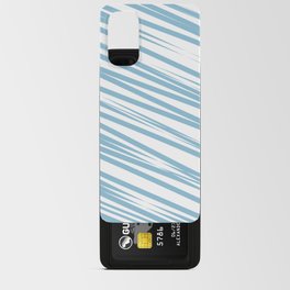 Light blue stripes background Android Card Case