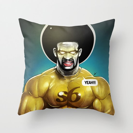 Sixman Throw Pillow