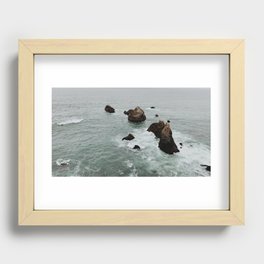 Mori Point, The Sea Cliff Recessed Framed Print
