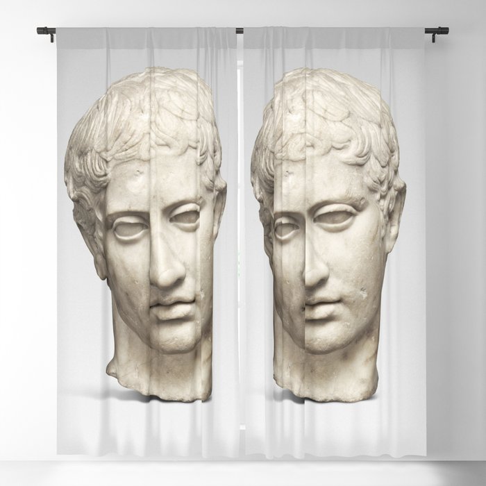 Marble Head of a Youth Blackout Curtain