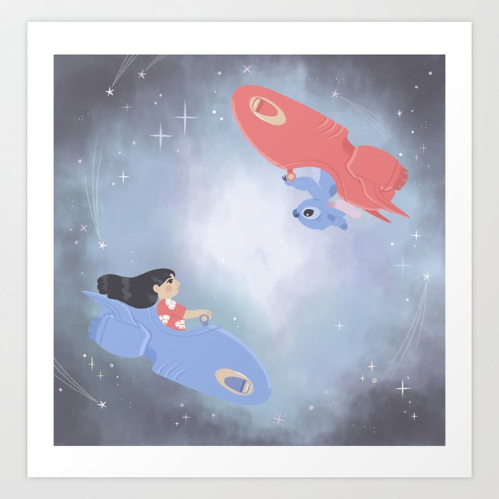 Lilo And Stitch Art Print