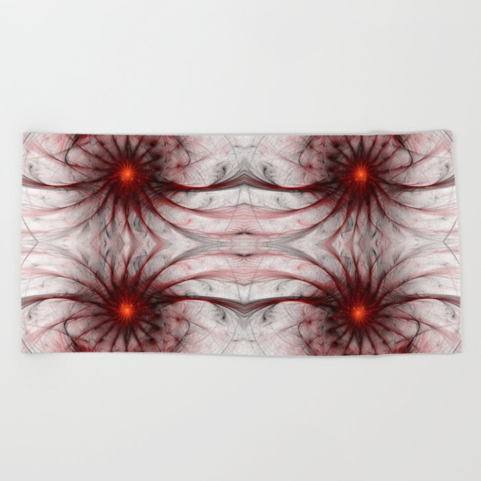 Crown Of Thorns Abstract Fractal Artwork Beach Towel By Elivokounova Society6