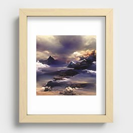 Cloud Valley Recessed Framed Print