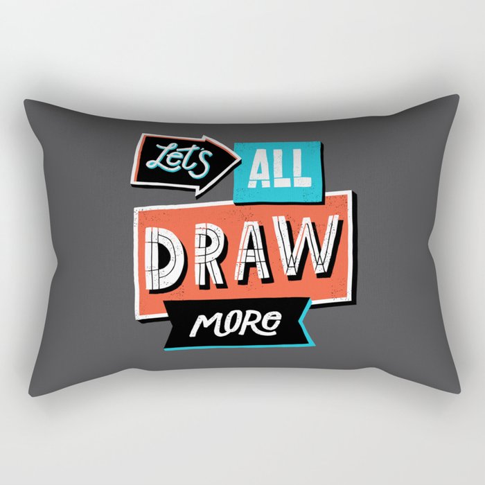 Draw, More Rectangular Pillow