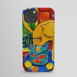 Henri Matisse - Cat With Red Fish still life painting iPhone Case