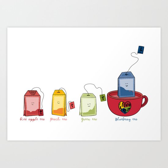 tea Art Print