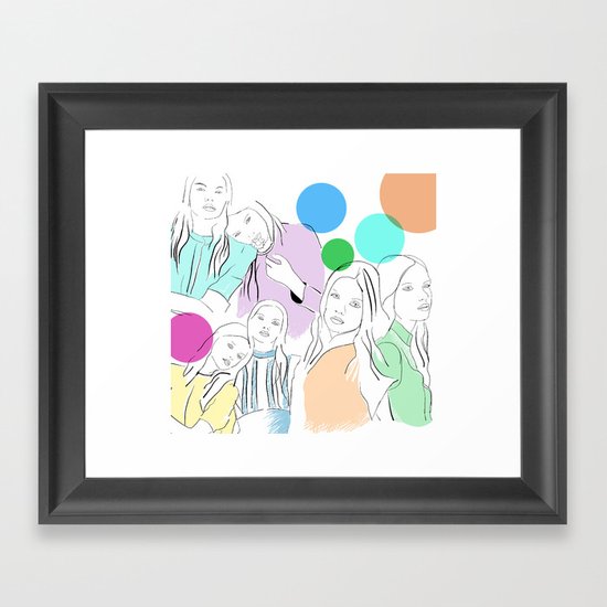 Fashion look Framed Art Print