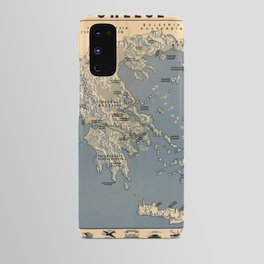 Map Of Greece 1942 Android Case
