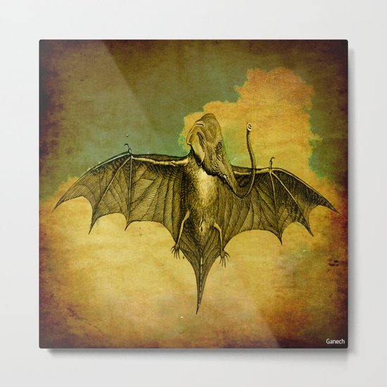 Bat - Elephant Metal Print