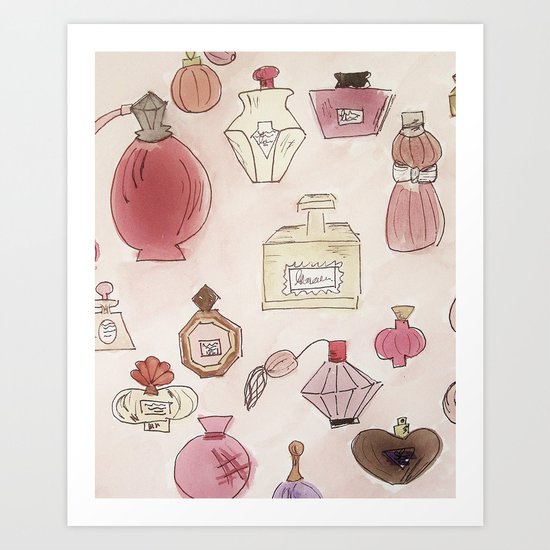 Pefume Collection Art Print