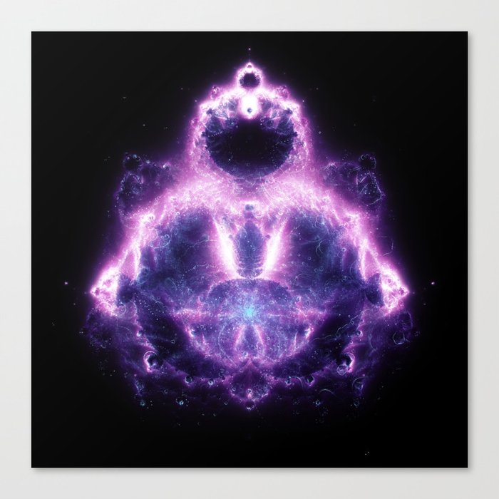 Purple Buddhabrot Fractal Art Canvas Print