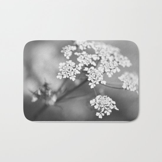 White flower for Valentine's day II Bath Mat
