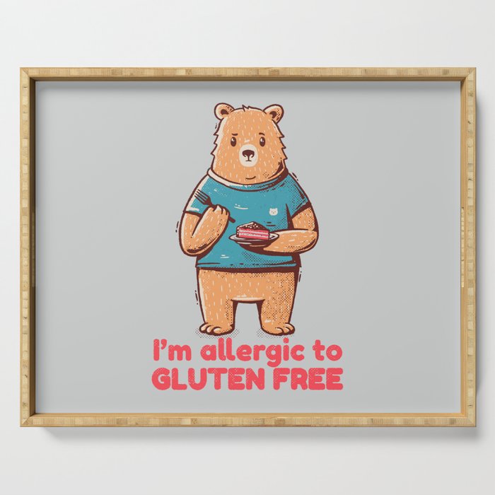 I'm allergic of gluten free Serving Tray