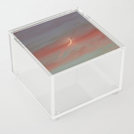 cupid new moon in the sunset Acrylic Box