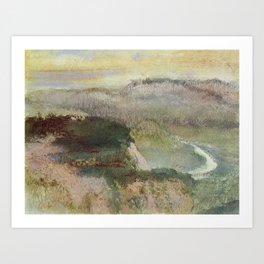 Landscape With Hills 1890 By Edgar Degas | Reproduction | Famous French Painter Art Print | Accent Genre Gallery, Classical Museum, Retro Renissance Bed, Color Graphicdesign, Watercolor Abstract, An Old World Reprint, Nature Decor Work, Artworks Artwork, The Famous Pictures, College Dorm Room Of 