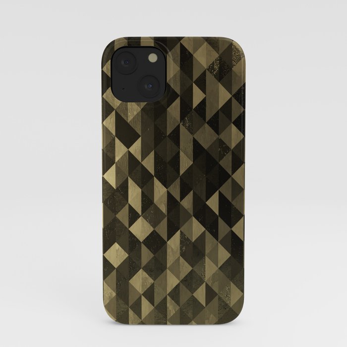 Gold triangles iPhone Case