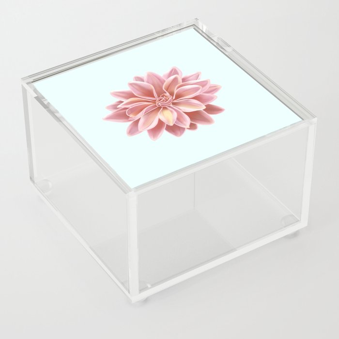 Pink Flower Acrylic Box