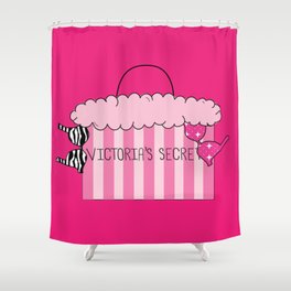 VS Pink Bag Shower Curtain