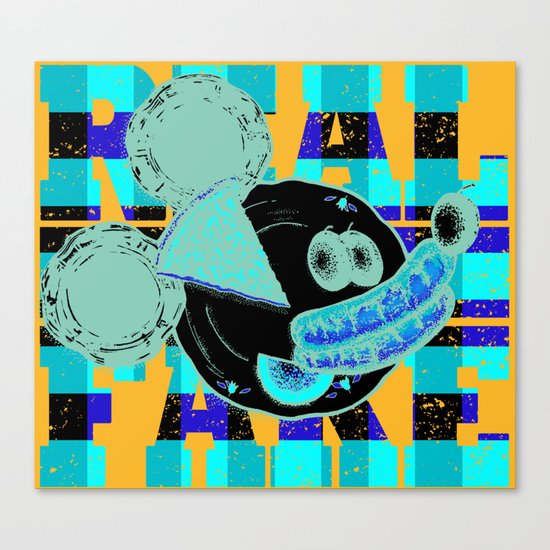 Real Fake Canvas Print