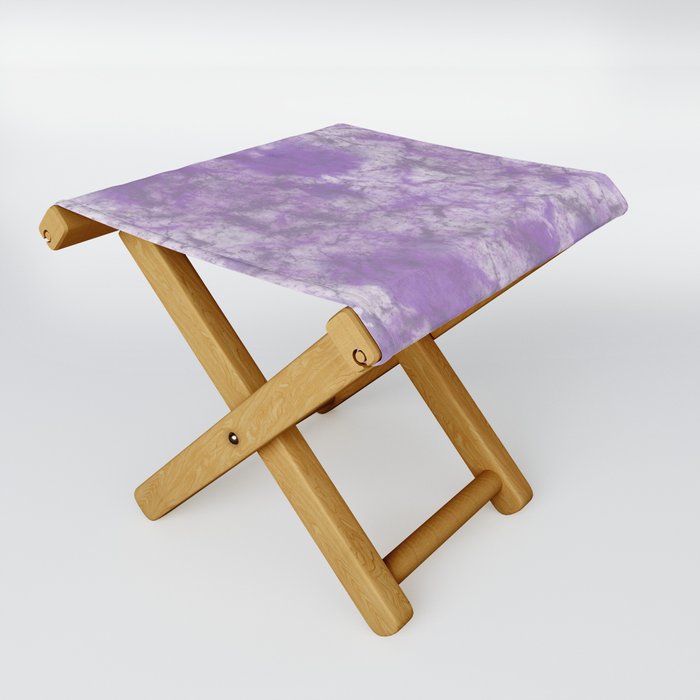 Purple Marble Folding Stool