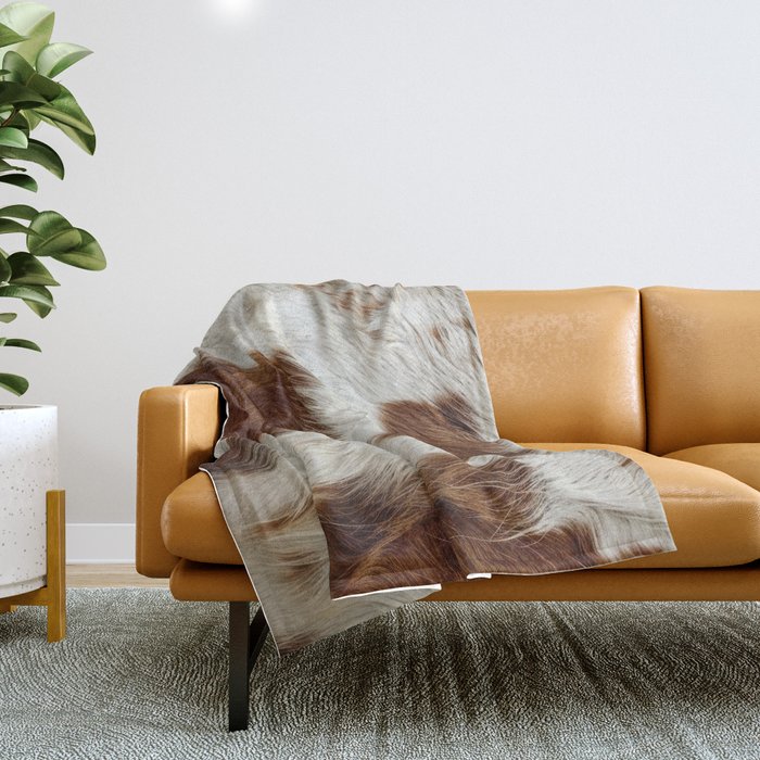 Leather Pattern Printed Throw Blankets Society6