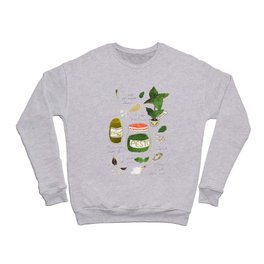 Pesto. Illustrated Recipe. Crewneck Sweatshirt