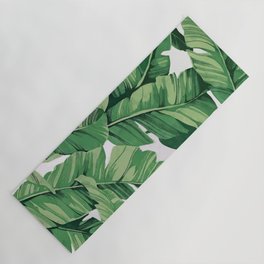 Tropical banana leaves Yoga Mat