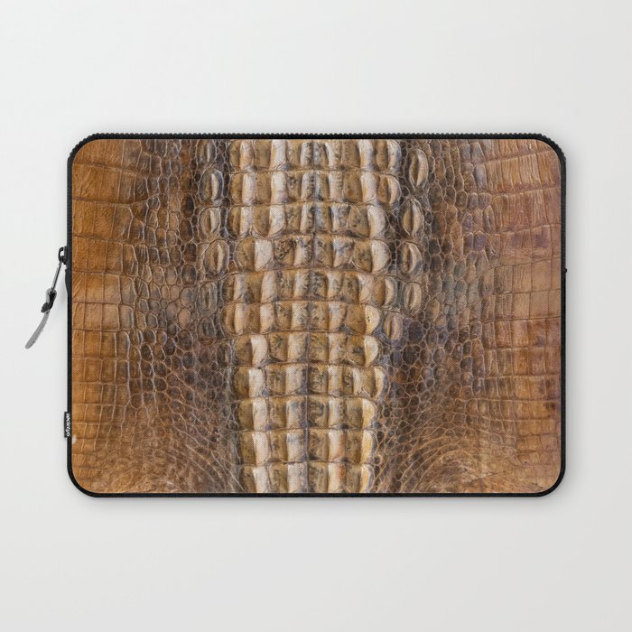 Crocodile leather texture Laptop Sleeve