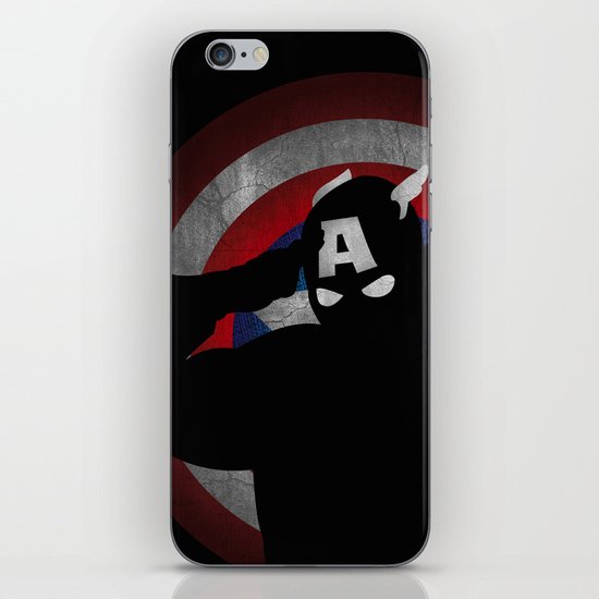 SuperHeroes Shadows : Captain America iPhone & iPod Skin