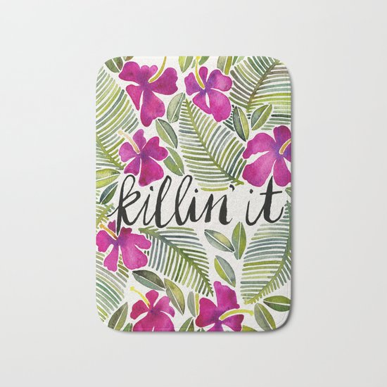 Killin' It – Tropical Pink Bath Mat
