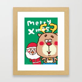  Christmas poster Framed Art Print