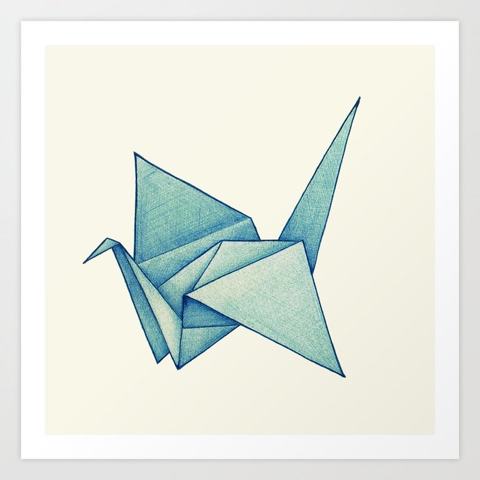 High Hopes | Origami Crane Art Print